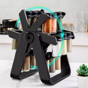 18 Jar Rotating Spice Rack – Ferris Wheel Kitchen Spice Organizer