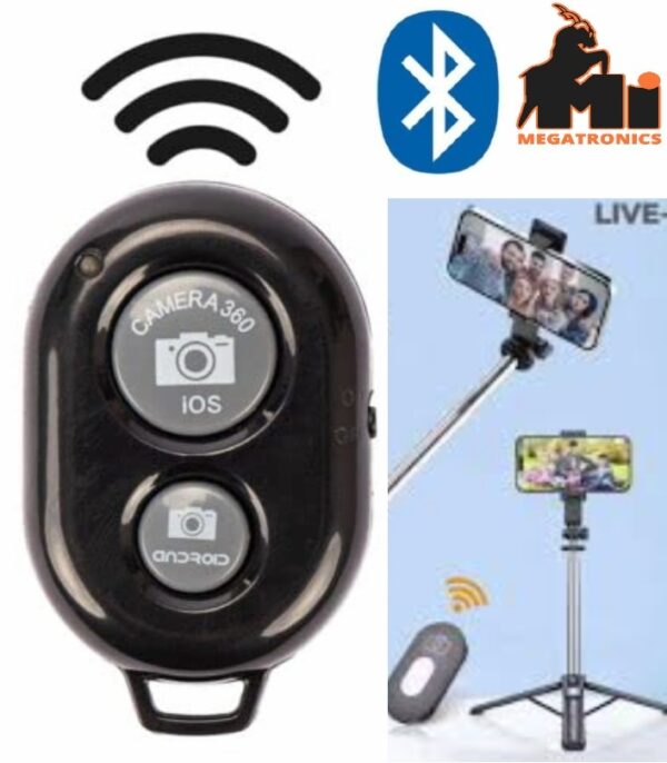 Bluetooth Remote Shutter for iOS & Android – Wireless Camera Selfie Remote Control